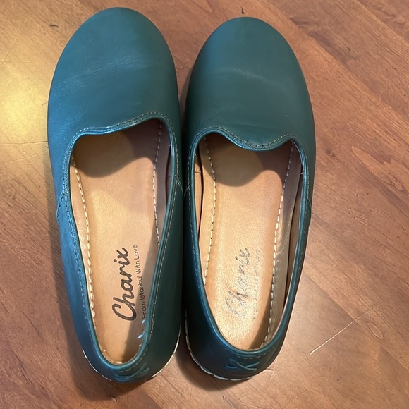 Charix Revive Hunter Green Slip On Flat Loafer Shoes Size 40.5 (9.5) - Picture 7 of 9